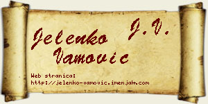 Jelenko Vamović vizit kartica